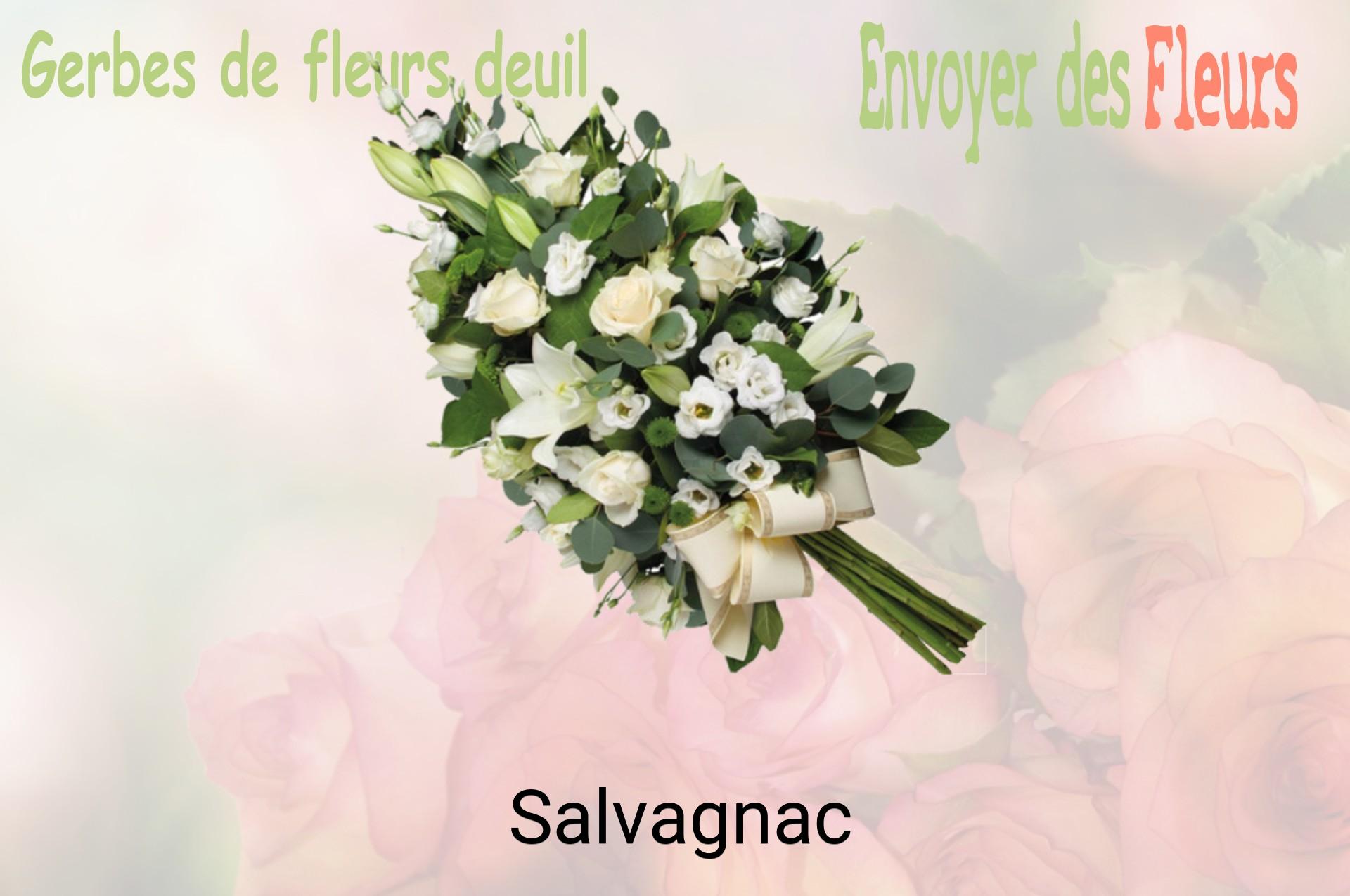 Gerbe de fleurs de deuil livrée à Salvagnac